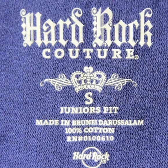 NWT Hard Rock Couture Niagra Falls, Canada Women's Junior Size Small w/ Rhinesto - Picture 3 of 7